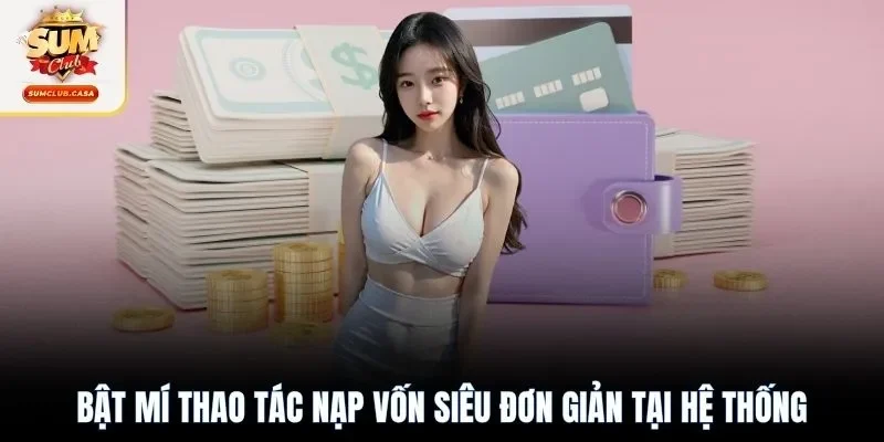 Bật mí thao tác nạp vốn siêu đơn giản tại hệ thống